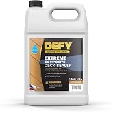 DEFY Extreme Composite Deck Sealer &ndash; Crystal Clear Waterproof Sealant for Wood &amp; Composite Surfaces with Zinc Nano-Technology, Protects Against Water &amp; UV Damage &ndash; 1 Gallon