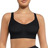Wireless Push Up Bra for Women No Underwire Comfort Soft Daliy Bras, Wirefree Bralette Full Coverage Support Bras with Straps Black