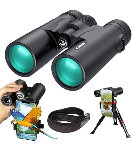 Jumelles Tasco Essentials 8x42 - Prisme Toit Bak-4 - Noires - Luminosité Et Confort Optimal