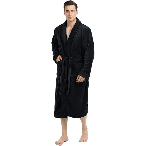 Personalised Dressing Gowns for Men Women with Your Name Embroidery- Super Soft and Warm Fleece Bathrobe - Perfect Loungewear Gift for Women and Men at Amazon Men's Clothing store Personalised Dressing Gowns for Men Women with Your Name Embroidery- Super Soft and Warm Fleece Bathrobe - Perfect Loungewear Gift for Women and Men at Amazon Men's Clothing store