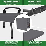 Rainberg 6ft Heavy Duty Plastic Folding Table Grey 1800 x 750 mm view 3