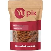 Yupik Raw California Almonds, Large Size, 2.2 lb (35.2 oz), Gluten-Free, Kosher, Vegan, Natural Whole Nuts, Unsalted, Unroasted, Oil-Free, High in Fiber, Nutritious Nuts, Healthy Snacks