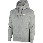 Grey Nike Sportswear Club Full Zip Hoodie