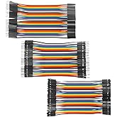 RGBZONE 120pcs 10CM Multicolored Dupont Wire 40pin Male to Female, Male to Male, Female to Female Solderless Breadboard Jumpe
