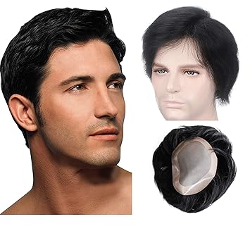 Amazon Com Cxpy Human Hair Men S Toupee Mono Toupee Natural