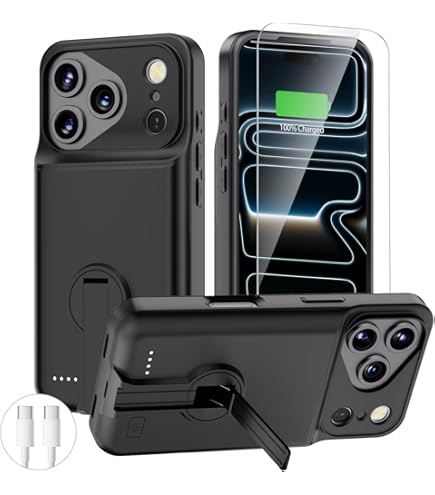 Amazon.com: Battery Case for iPhone 17 Pro Max, 12000mAh Capacity