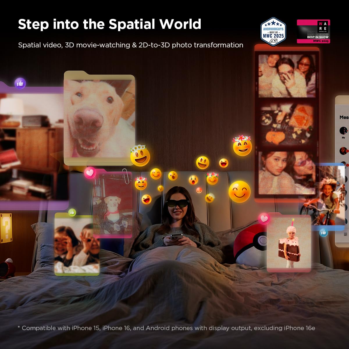 RayNeo Air 3s Glasses and USB-C Bundle: Experience 201