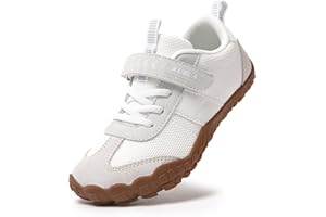 KUBUA Boys Girls Sneakers Kids Barefoot Shoes Comfort Anti-Slip Walking Shoes for Indoor Outdoor Toddler Little Big Kid