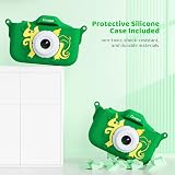Cocopa Kids Camera 1080P 12MP 32GB 2 Inch IPS Screen Green Gift Toy for 3-12 view 4
