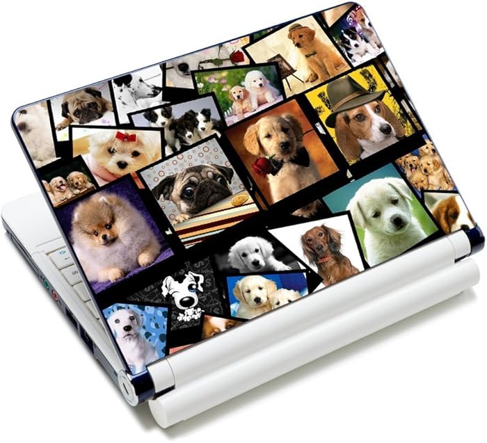 Laptop Skin Sticker Decal,12" 13" 13.3" 14" 15" 15.4" 15.6 inch Laptop Skin Sticker Cover Art Decal Protector Notebook PC (Dogs)