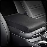 Timorn Car Center Console Cover: Memory Foam Armrest Cushion & Arm Rest Protector & Middle Organizer Black Elbow Pillow & Sea