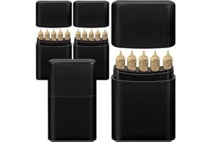 ROYGRA Smell Proof 4-Pack King Size Pre-roll Cone Holder Case, 5-Hole Cigarette Case for Regular or King Size, 5 Capacity Container Storage Box for Smoke, Smoking Accessories for Pre Rolled Rolling Paper
