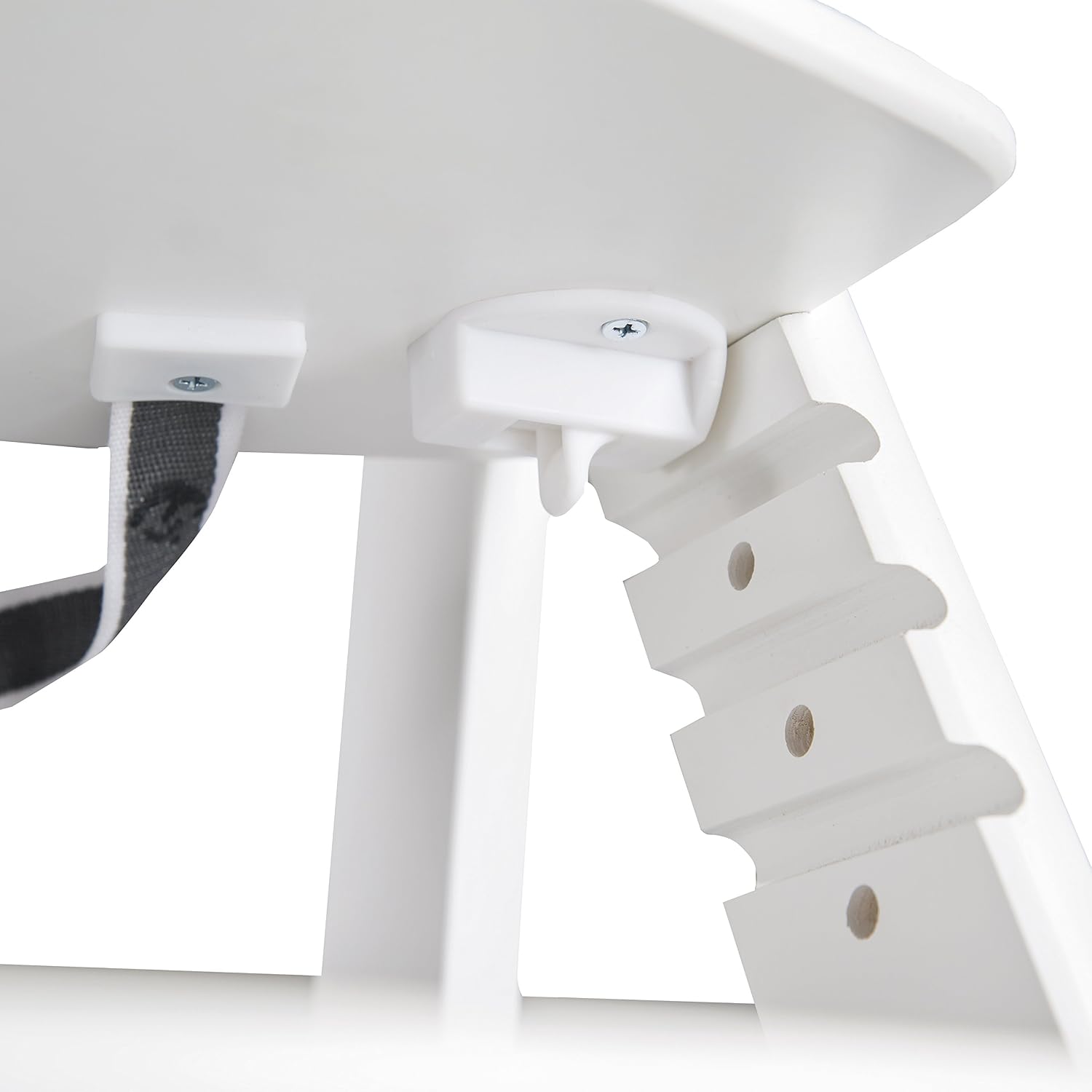 roba Evolutionary White Wooden Sit Up Click High Chair, Adjustable Height with One Click, 3 Point Belt, 6 Months up to 70 kg - Image 5