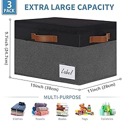 GhvyenntteS Fabric Storage Bins with Lids 3