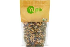 Yupik Organic Trailblazer Mix, 1 kg, Vegan, Non-GMO, Gluten-Free, Energy-Boosting Snack with Tamari Almonds, Peanuts, Pumpkin