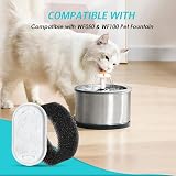 Fentar 32Pcs Cat Water Fountain Filters 16 Activated Carbon 16 Foam view 6