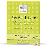 NEW NORDIC Active Liver 30-Day Supply, Daily Liver Supplement, Milk Thistle, Artichoke & Turmeric, 30 Tablets (Pack of 1)