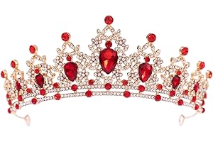 FORSEVEN Crystal Tiaras for Women, Wedding Tiaras and Crowns for Women Tiaras for Birthday Party Princess Crown Hair Accessories Bride Rhinestone Headband