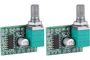 Moofey 2 Pcs PAM8403 Audio Amplifier Board, 5V Digital Power Mini Amplifier Module, Audio Mini Amp Module Board, Long Service