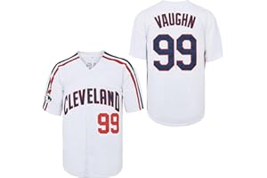 Yseohb Men's Ricky Vaughn 99 Movie Baseball Jersey,90s Hip Hop Clothing Stitched Sports Fan Shirt Jersey Navy Grey White
