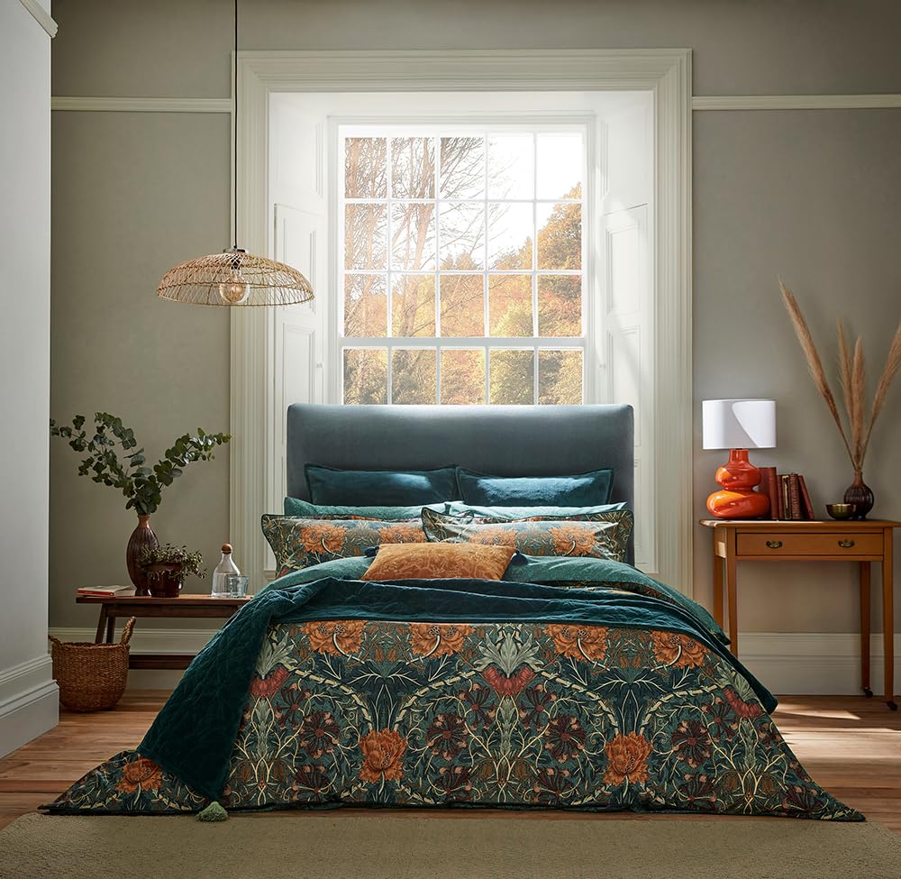 Morris & Co Honeysuckle & Tulip Duvet Cover Set