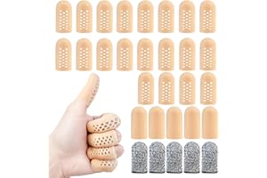 WVD 30 Pcs Finger Cots, Finger Protector, 3 Styles of Finger Bandages, Compact and Portable, Comfortable and Durable, Finger 