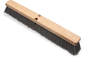 Carlisle 3621952423 Hardwood Block Flagged Floor Sweep, 24" Size, 3" Trim, Gray