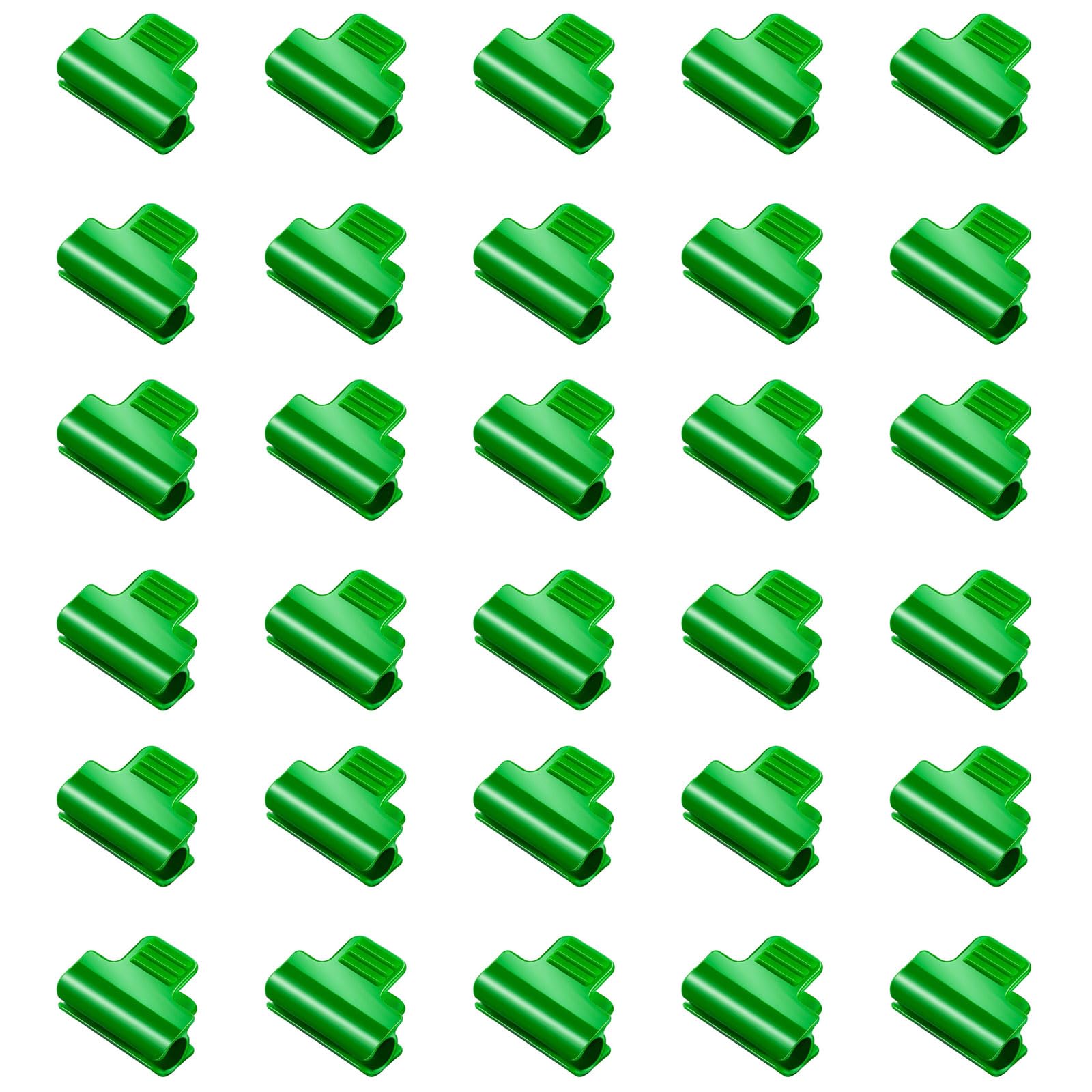 30Pcs Season Plant Greenhouse Frame Clips Film Row Cover Netting Tunnel Hoop Clips Durable Stable Garden Shading Pipe Clips for Plant Extension Support
