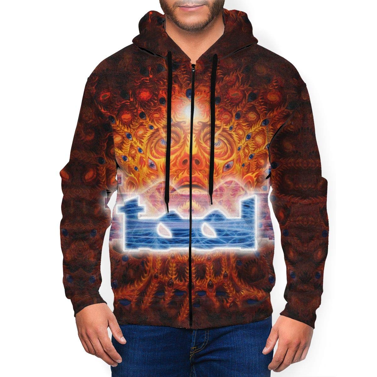 NAPN Mens Rock Band Tool 3D Print FullZip Hoodie Pullover Hooded