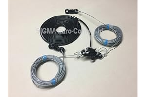 G5RV 1/2 Size 53 Feet 10 to 40 Meters Superior Poly Weave Wire Antenna/Aerial