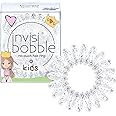 invisibobble Kids Spiral Hair Ring - Princess Sparkle - No-Ouch Coil Hair Ties with Strong Grip, Non-Soaking, High Wearing Comfort Updo Tool for Girls Toddlers and Kids