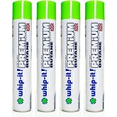 Whip-It! Premium Butane Can 420ml (4 Pack), Virtually Zero Impurities, in Supply Syndicate Packaging