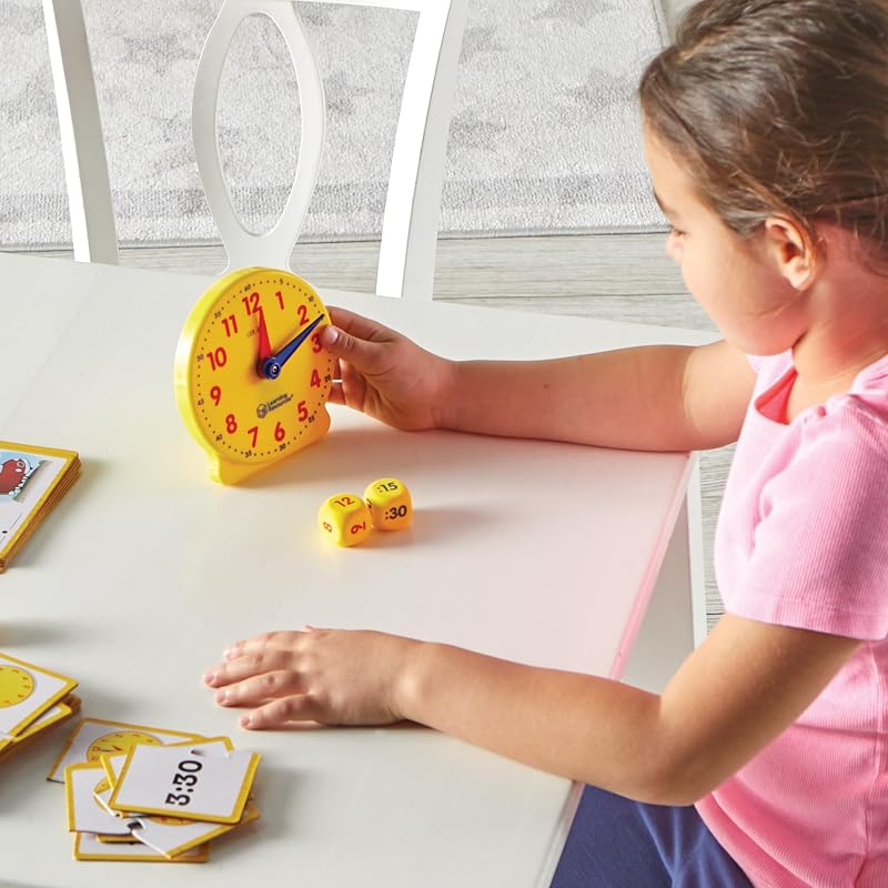 Horloge Éducative Enfant – Kit Lecture de l’Heure Analogique et Numérique – Jeu Montessori 5 Ans+ – Ressources Maternelle & Primaire