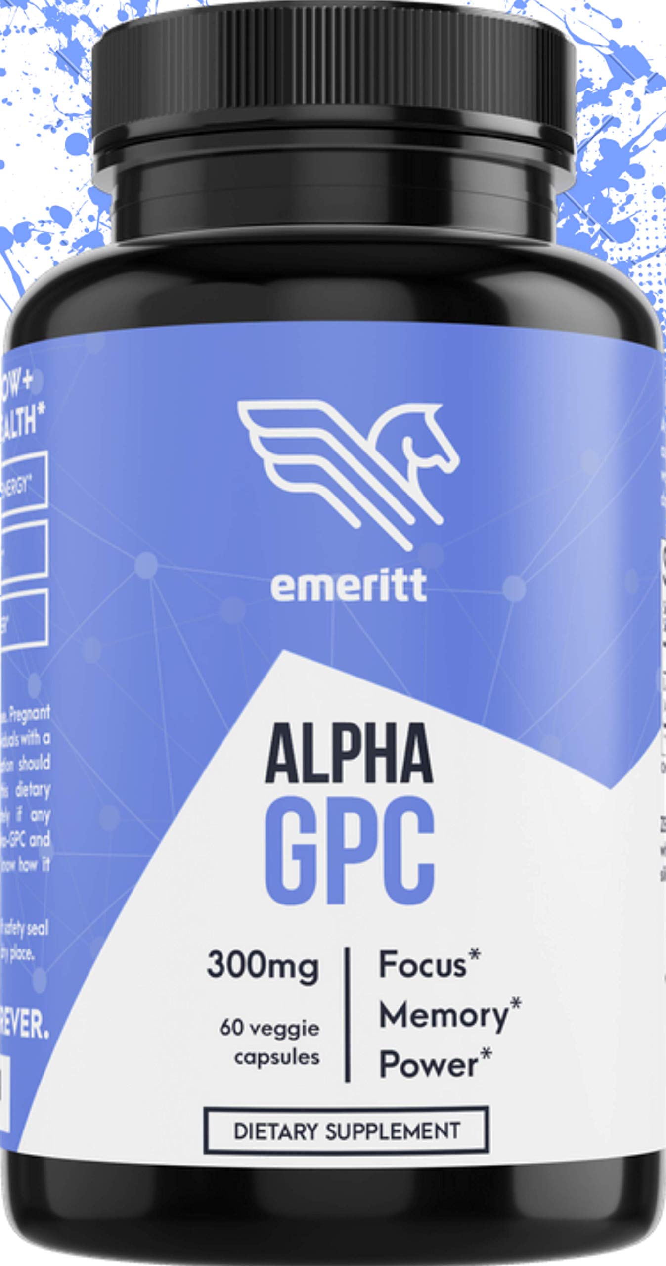 Alpha GPC Premium Choline Supplement Brain Nootropic from Pure
