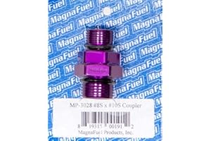 MagnaFuel MP-3028-10AN to -8AN Straight Coupler Fitting, Purple