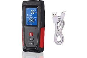 CAMWAY EMF Meter Electromagnetic Field Radiation Checker,1-1999V/m, 0.01-99.99μT, Handheld Mini Digital LCD EMF Detector Buil