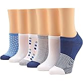 HUE Women's Cotton Liner Socks (6-Pack)