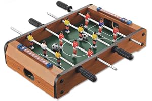 PURATEN 14" Foosball Table, Wooden Soccer Game Tabletop, Mini Indoor Table Soccer Set for Game Rooms, Parties, Family Night