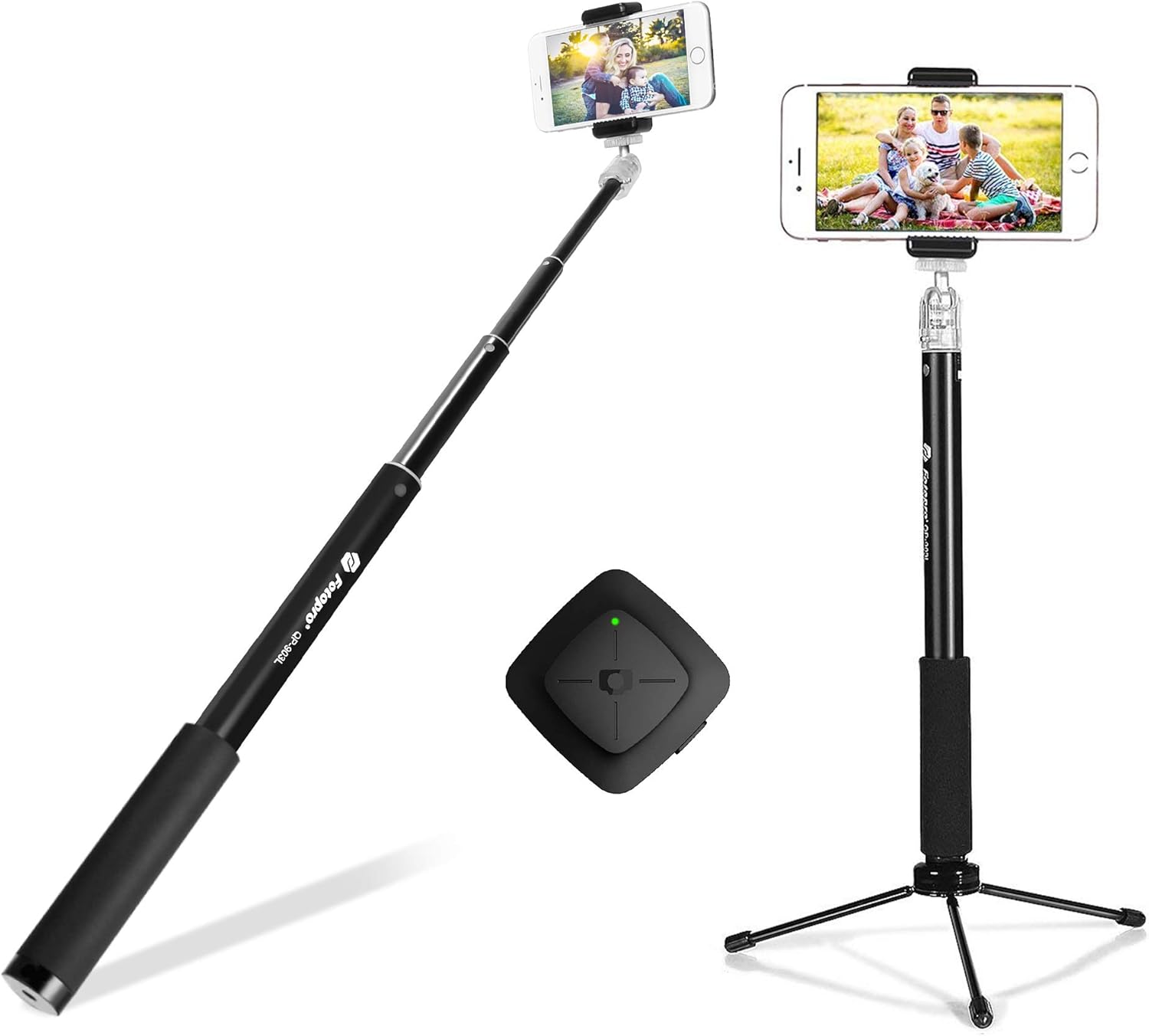 Bluetooth Selfie Stick Tripod, Fotopro 36″ Cell Phone Selfie Stick
