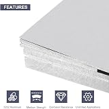 Sourcing Map Aluminum Sheet 4 Pcs 300x150x0.5mm 5052 Plate Silver view 3