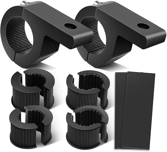 Nilight 2PCS LED Light Bar Horizontal Bar Clamp Mounting Kit Fit on 0.