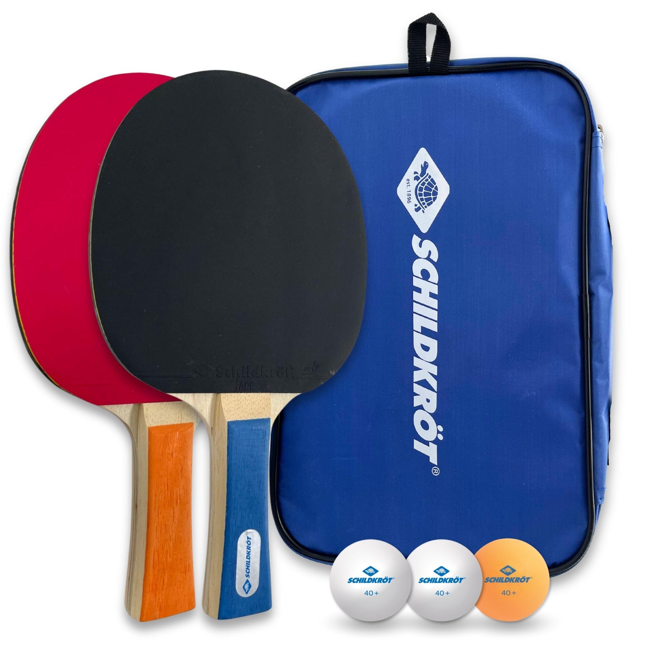 Donic-Schildkröt Hobby Table Tennis Set for 2 Players, 2 Bats, 3 Balls, in Carrying Bag, 788602