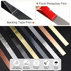 HARFINGTON 39.4ft x 0.79" Wall Trim Peel and Stick