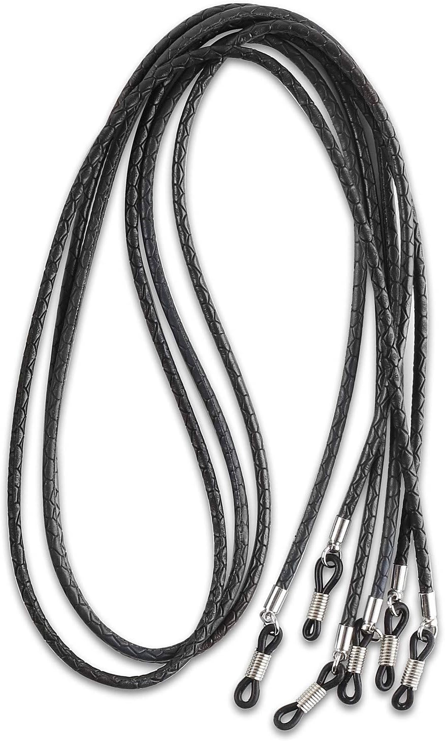 Elegant Eyeglass, Sunglass Strap-Chain- Retainer, Sports Band, 3 Pack PU Leather For Men Women By HANGIT