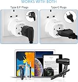 Unidapt 2 Pack EU to UK Plug Adapter Type G Travel Adaptor Schuko 2 Pin to 3 Pin view 5