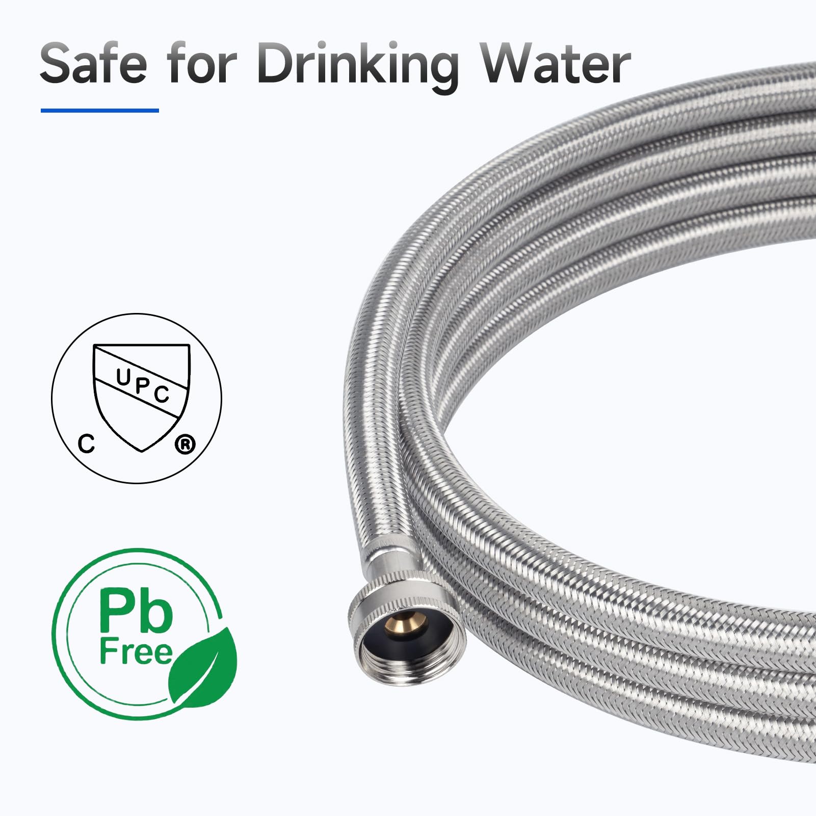 12 FT Washing Machine Hoses, 3/4