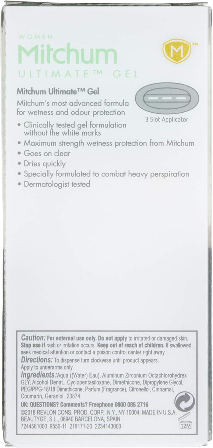 Mitchum Ultimate Women 48HR Protection Clear Gel Deodorant & Anti-Perspirant, No White Marks, Powder Fresh, 57 g - Image 4