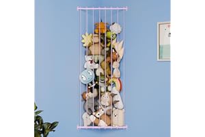 GRANNY SAYS Stuffed Animal Storage Organizer, Wall Mount Corner Organizer Shelf for Stuffie Organising, Pink