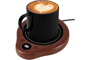 Mug Warmer, 3 Temperature Settings Coffee Mug Warmer, 2-12H Timed Settings Coffee Warmer, Digital Display Mug Warmer for Desk