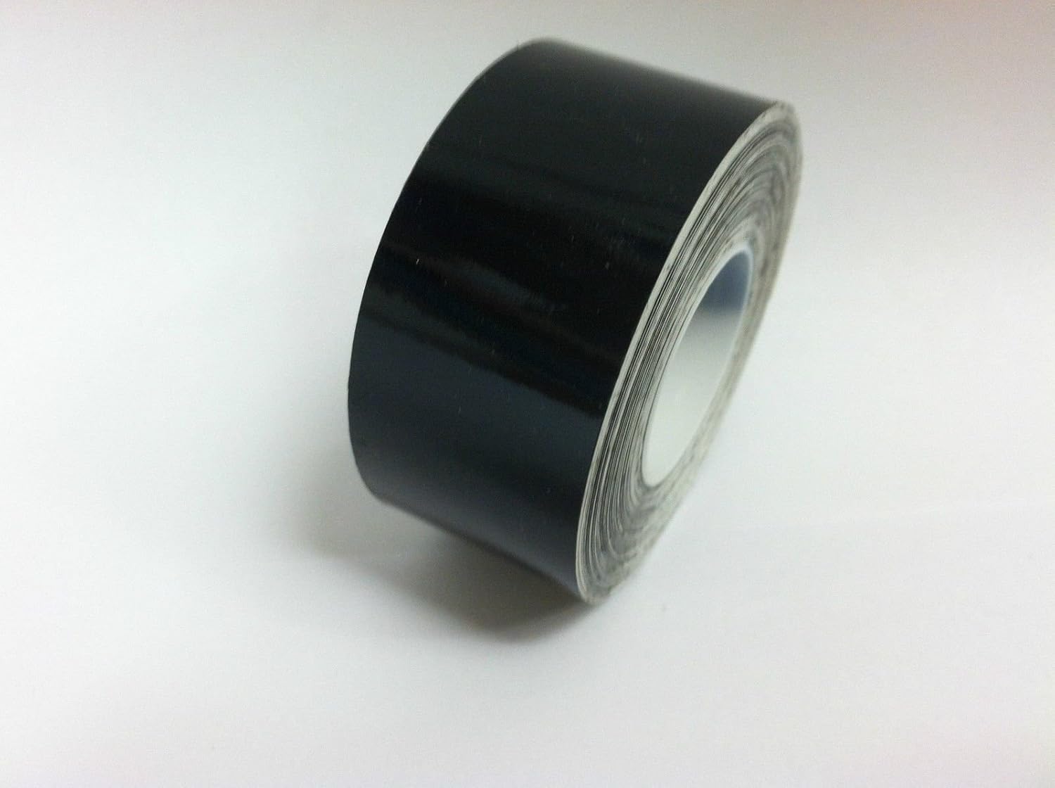 Colored Glossy Vinyl Tape, with SelfAdhesive (6 inch x 25 ft, Black)